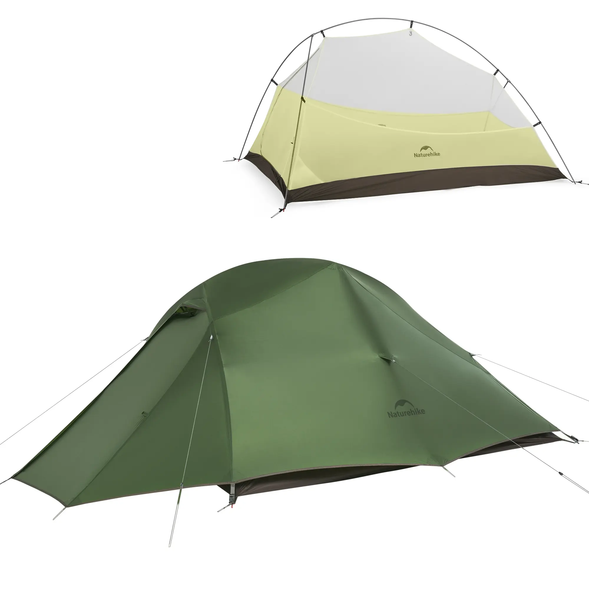 Naturehike Cloud Up Pro 2-Person Backpacking Tent, Ultralight 3-Season Camping Tent for Hiking, Camping & Bikepacking, Freestanding Waterproof Tent