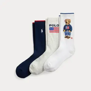 Polo Ralph Lauren - Polo Bear Logo Crew Sock 3-Pack