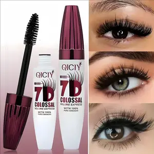 7D Waterproof Mascara - 24H Long Lasting Volume & Curl, Smudge-Proof Lift for Natural False Lash Look