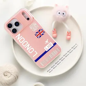 PIKPAKA plane travel ticket britain Phone Case For IPhone 17 16 15 14 13 12 11 Pro Max Plus Mini Case Luxurious Jelly-like materialFashionable Durable  Crystal Clear Uniquely Stylish Shock-Absorbent & Scratch-Resistant for a Perfect Fit