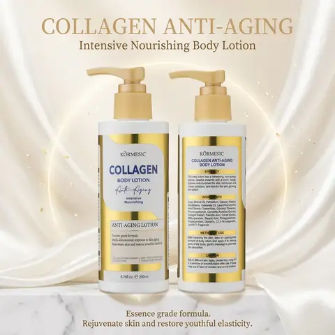 【BUY 1 GET 2 FREE】3 Bottles KORMESIC Collagen Body Lotion (200ml) - Ultra Deep Hydrating Moisturizer for Dry Skin, Quick-Absorb, Non-Sticky, Lightweight Daily Body Care Cream for Moisture & Smooth Skin