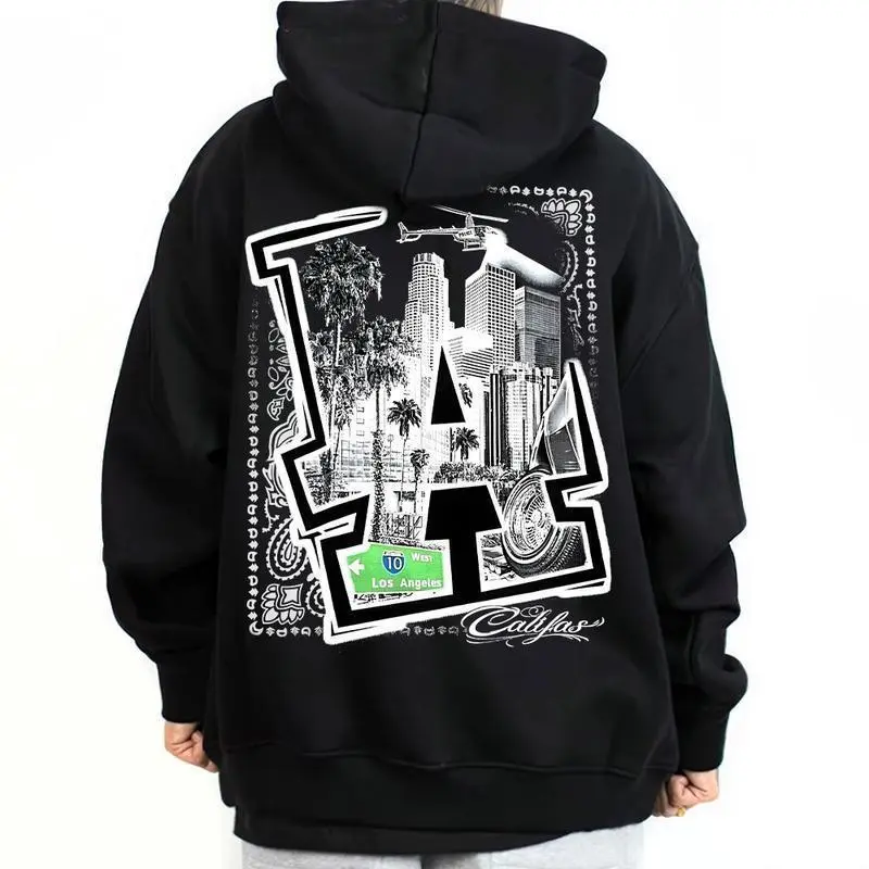 Los Angeles Chicano Streetwear Hoodies for Men: Bold Cholo Gangster Graphics, Lowrider Vibes, Vintage Acid Wash Pullover Styles in Comfy Oversized Cotton Fits