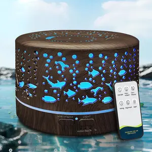 600ml Essential Oil Diffuser for Large Rooms – Remote Control, 7 Color LED, 3 Mist Modes |       Waterless Auto-Off Humidifier for Home, Bedroom & Gifts