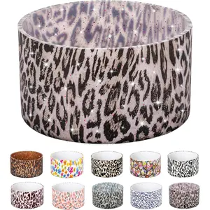 Boot for  Quencher Tumbler 20/30/40 oz &  IceFlow 20/30oz, 24/40 oz, Cup Boot Sleeve 40oz Bottom Protector for Bottom Size 2.8-2.95" Cups&Bottles ( Leopard)