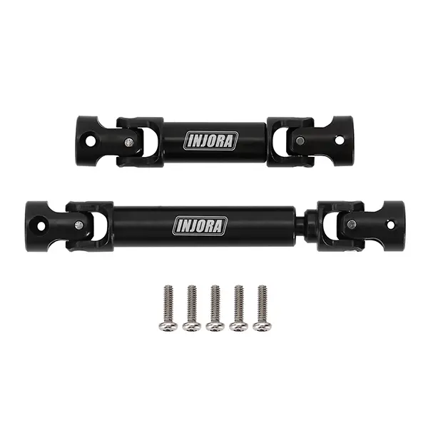 INJORA Hardened Steel Drive Shafts for 1/18 RC Crawler TRX4M (4M-50BK)