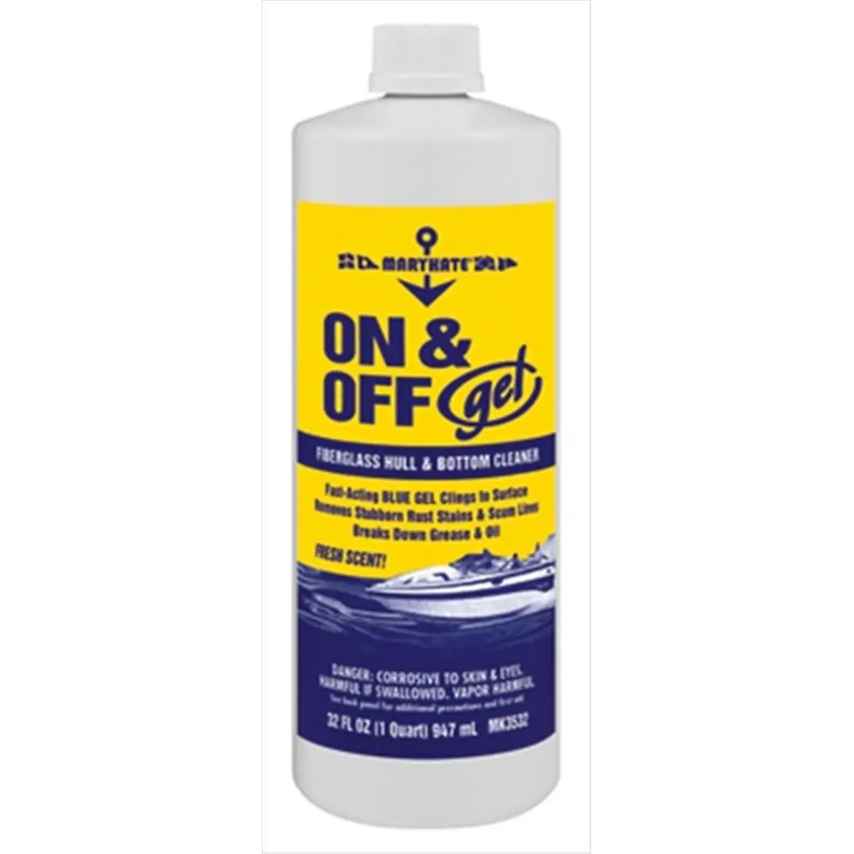 212 MAIN CRC MK3532 Hull Cleaner - 32oz Viscous Water-Based Solution, Fiberglass Care Product for Household Use