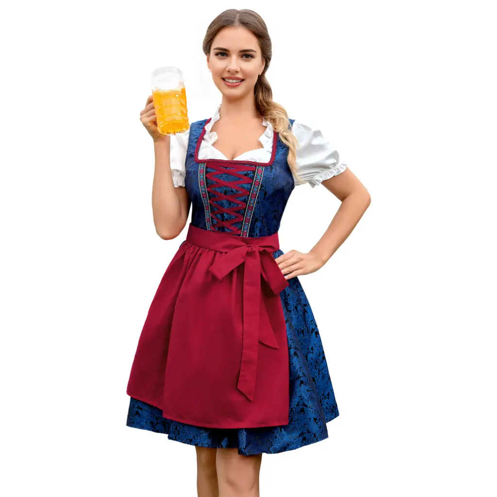 Dirndl Dresses Women Oktoberfest Dress German Costume Women Oktoberfest  Costumes Bavarian Dress 33066-D1 - TikTok Shop