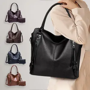 Women's Elegant Shoulder Bag with Small Purse - Detachable Strap & Zipper Closure Crossbody Bag for Christmas Gifts