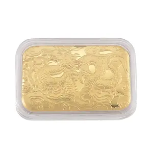 24K Golden Dragon Embossed Sheet 41x26mm 10mg