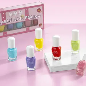 Children's nail polish Nail Art Polish water-based baking free tear off finger edge oil healthy, non-toxic and safe nail polish