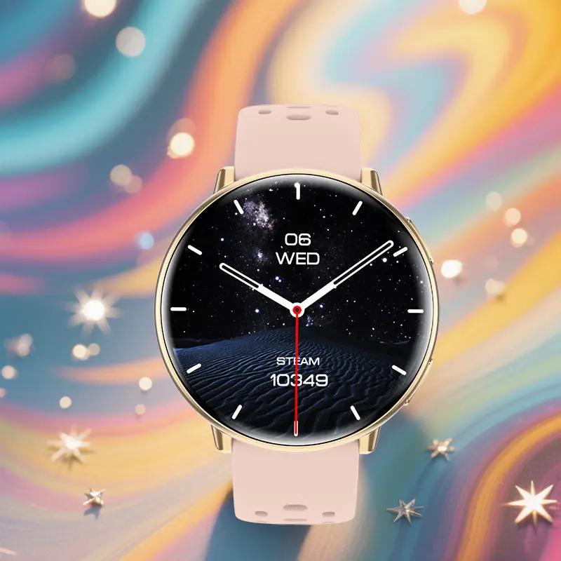 HD21 Round Silicone Touch Smart Watch - Unisex Chargeable Wearable Device with Magnetic Charging, Waterproof Design, Physical Button, Dual-Frequency 6-Star GPS, Bluetooth Calling, Heart Rate Tracking, Blood Pressure Measurement, Motion Trajectory