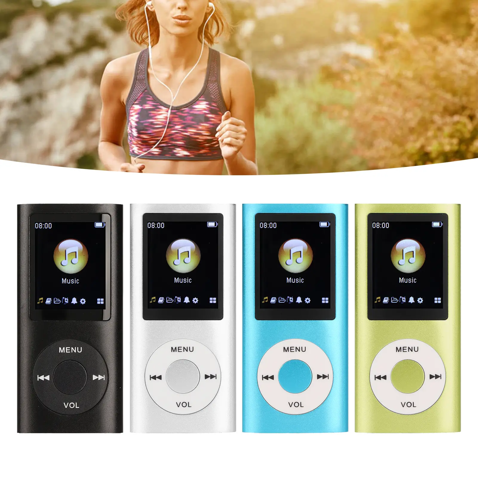 2026 retro MP3 Player Stylish Multifunctional Lossless Sound Slim 1.8 Inch LCD Screen Portable MP3 Music Player new
