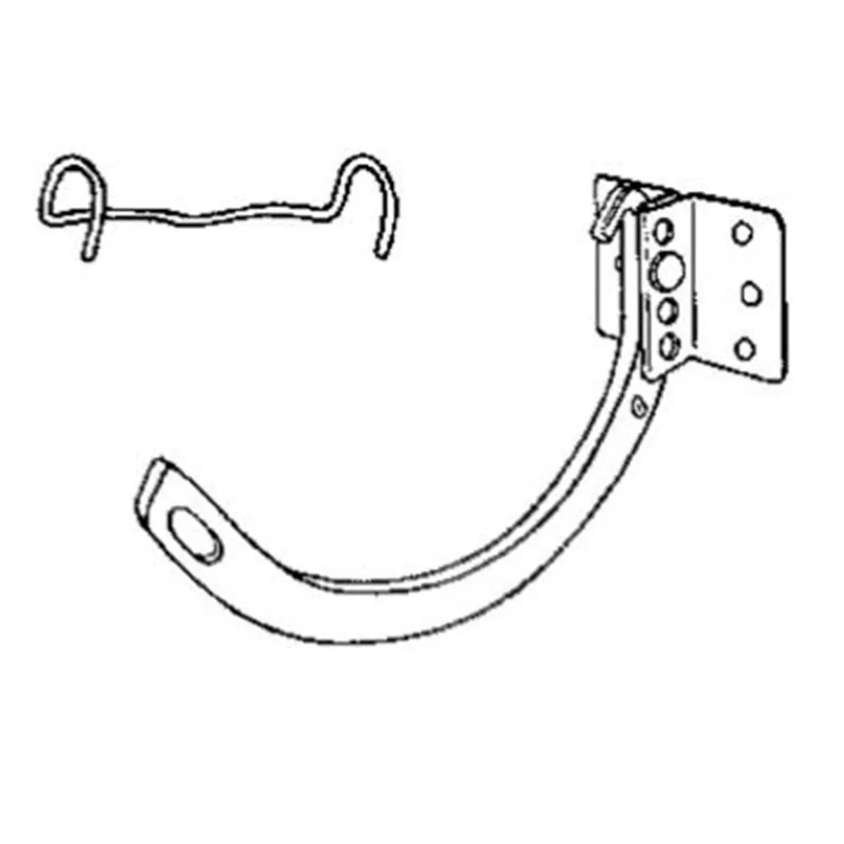 Amerimax Home Products 5 in. Half-Round Galvanized Steel No. 10 Combo Gutter Hanger with Shank and Circle Hook, Water Sports, Wall Hanging
