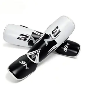 BN Thickened Muay Thai Leg Guards, Adult Sanda Shin Pads, Kids Taekwondo Training Integrated Calf Protectors
