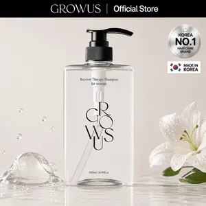 GROWUS Recover Therapy Shampoo for Women with Pomegranate & Plum Extracts Strengthening Anti Hair Loss for Dry Scalp 16.9 Fl Oz 500ml