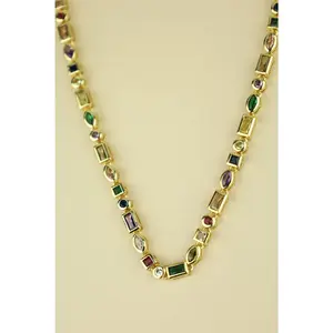 Freyja Crystal Tennis Necklace