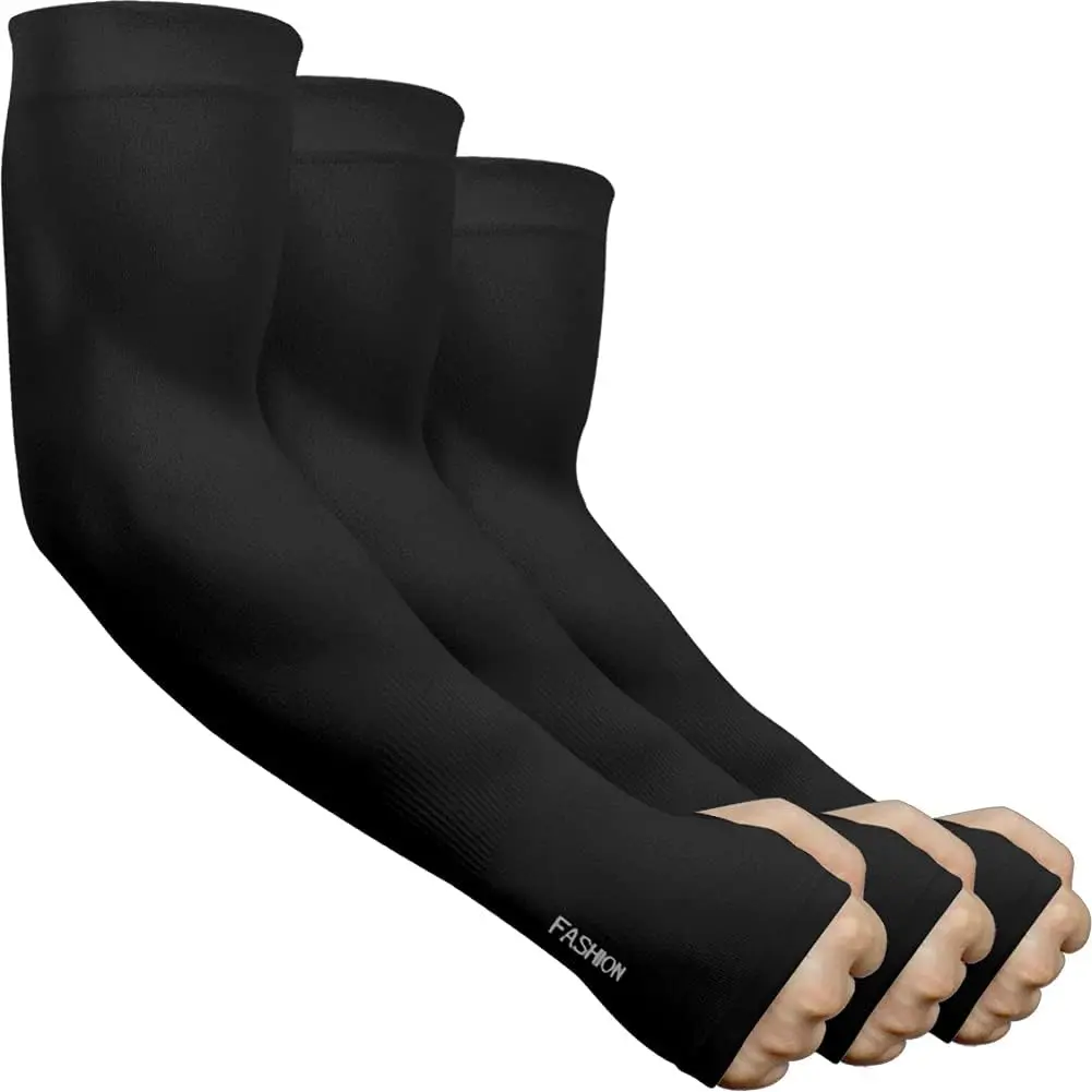 3/6 Pairs UV Cooling Arm Sleeves Sun Protection Unisex for , Cycling, Golf