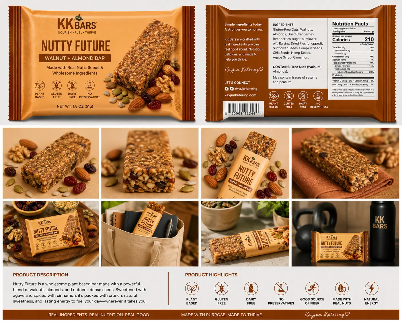 Nutty Future- Walnut and Almond KK Snack Bar