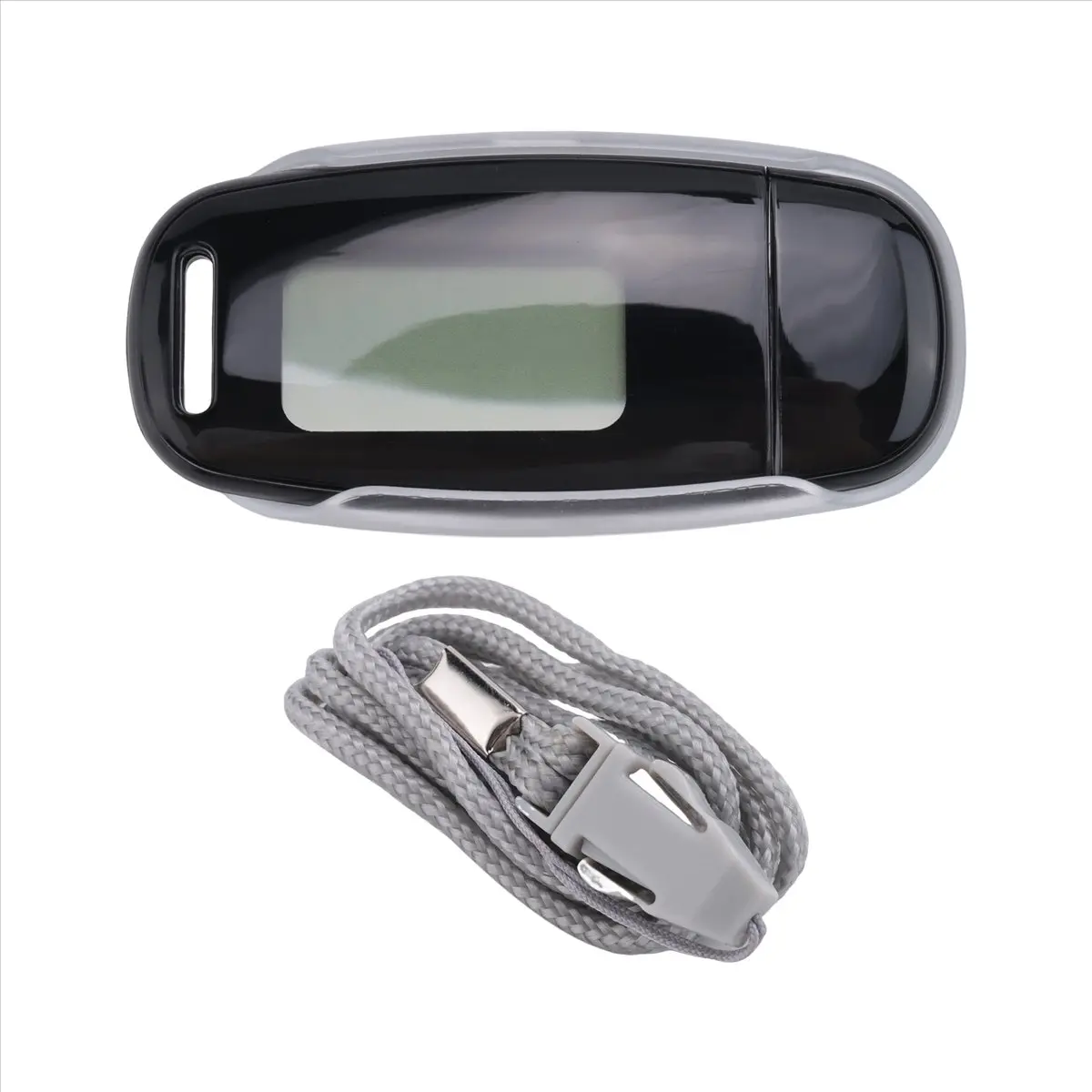 Digital Pedometer for Elderly - Rechargeable 3D Tri-Axis Sensor Device with Accurate Fitness Tracking, Large LCD Display, ABS Build, Built-in USB Plug, Easy Charging, Black, 1 English Manual (for Running, Walking), Clip To Pocket Or Waist