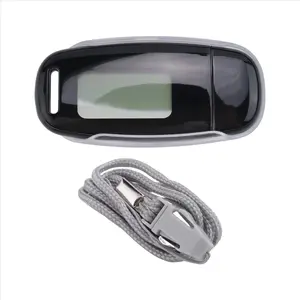 Simple Step Counter,Walking 3D Pedometer with Rechargeable Battery,Accurate Fitness Tracker,Digital Pedometer,Black