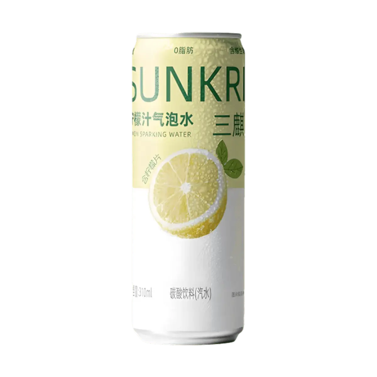SANQI Sparkling Lemonade Water 310ml - 0 Sugar 0 Fat 0 Calorie, Real Lemon Juice, Refreshing & Fat-Burning Drink