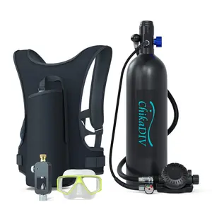 1.9L Portable Scuba Tank Kit, Adjustable Inhalation Resistance + Stable Airflow System, Extended Snorkeling Time, Comfortable Breathing Experience, Beginner-Friendly