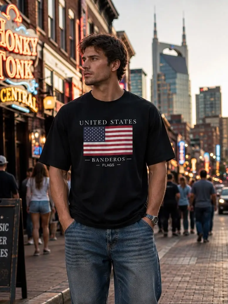 USA Men's Box Tee