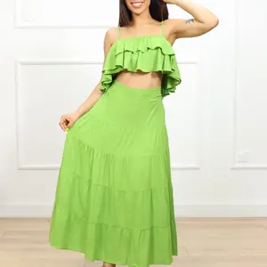 Set de Saya y Top de Lino