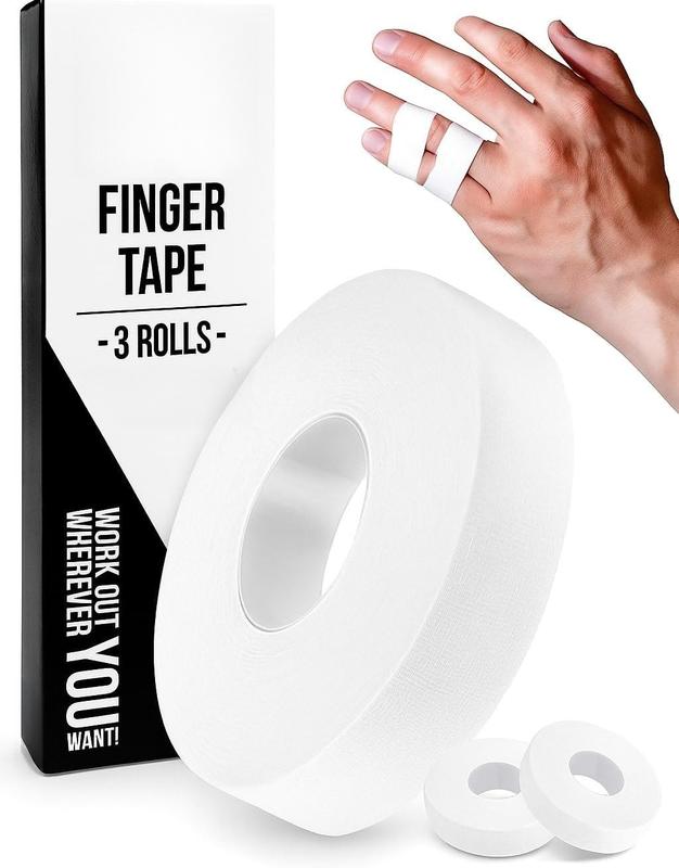 Finger Tape Sports Extra Strong Adhesive, 3 Rolls Athletic Tape for Fingers, Skin-Friendly Sports Tape, Tape for Weight Lifting, Volleyball Finger Tape, Boulder, Climbing, Basketball, Finger Tape BJJ