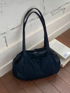 Ladies' Shoulder Bag, Crossbody Tote Bag, Fashionable Simple Casual Retro Design, Versatile Solid Color, Ideal for Daily Commuting Shopping Work School