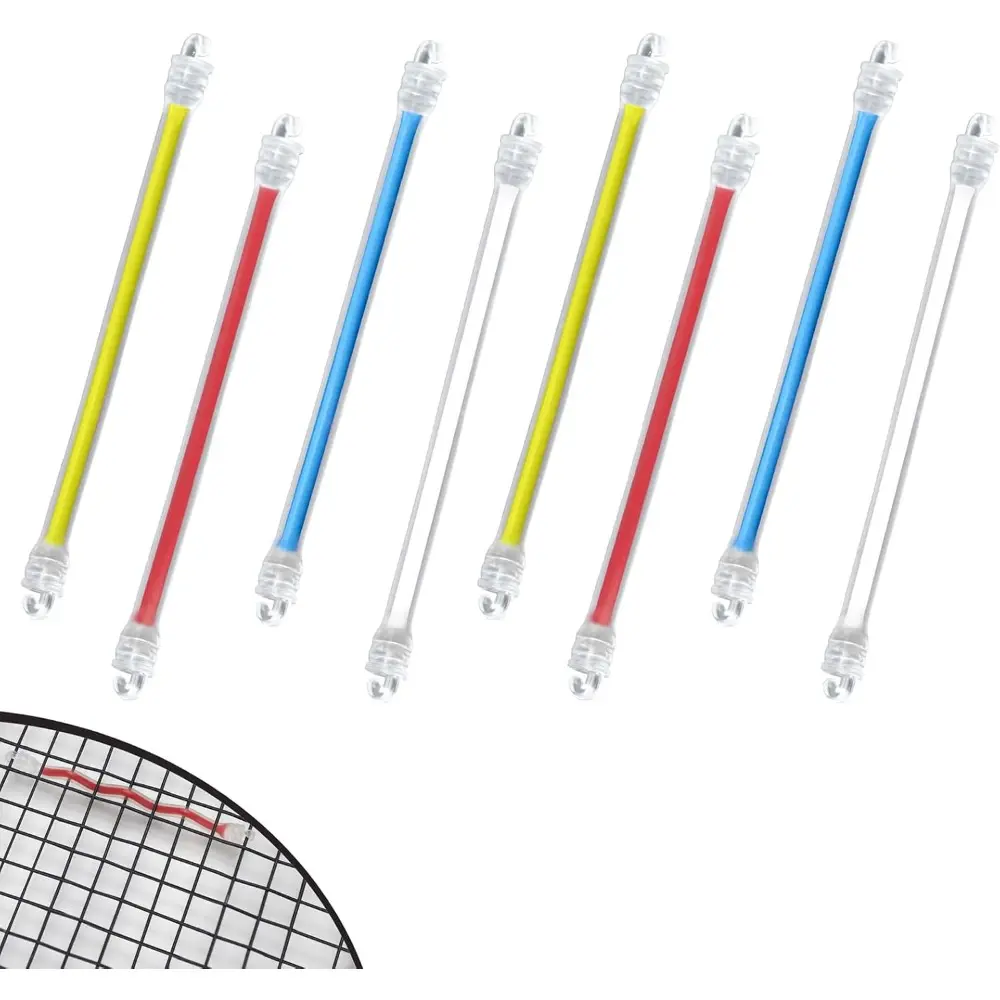 8 pcs Tennis Racket Dampener, Racket Shock Absorber to Reduce Vibration, Tennis Racquet Vibration Dampener, Racquet Accessories For Tennis Player Sports Favor-4 Colors