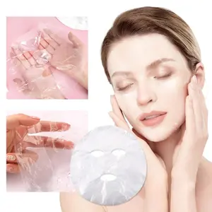 100/500pcs Full Face Facial Mask Cover Moisturizing Mask Cover - Moisturizing Sticker, Transparent Facial Mask Moisturizing Package, Hydrating Moisturizing Skin Care Tool for Daily Home & Travel Use,  Facial Moisturizing Accessories