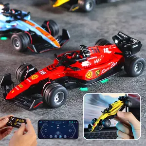 Hotfree 1/64 Mini RC F1 Car, 2.4GHz Portable Drift Toy, USB Rechargeable, Remote & APP Control, Ideal for Kids 6+, Birthday Gift