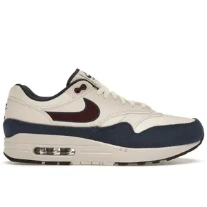 Nike Men's Air Max 1 Coconut Milk Burgundy Crush Navy Running Shoes, from StockX
