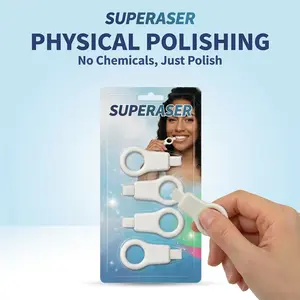 Superaser Magic Sponge Teeth Cleaning Wipe, Instant Teeth Whitening Kit, Magic Stain Remover for Coffee Smoke Wine, Professional Physical Polishing, Safe for Sensitive Teeth Kids & Pets, Portable Pocket Dentist, Pearl Shine Smile,