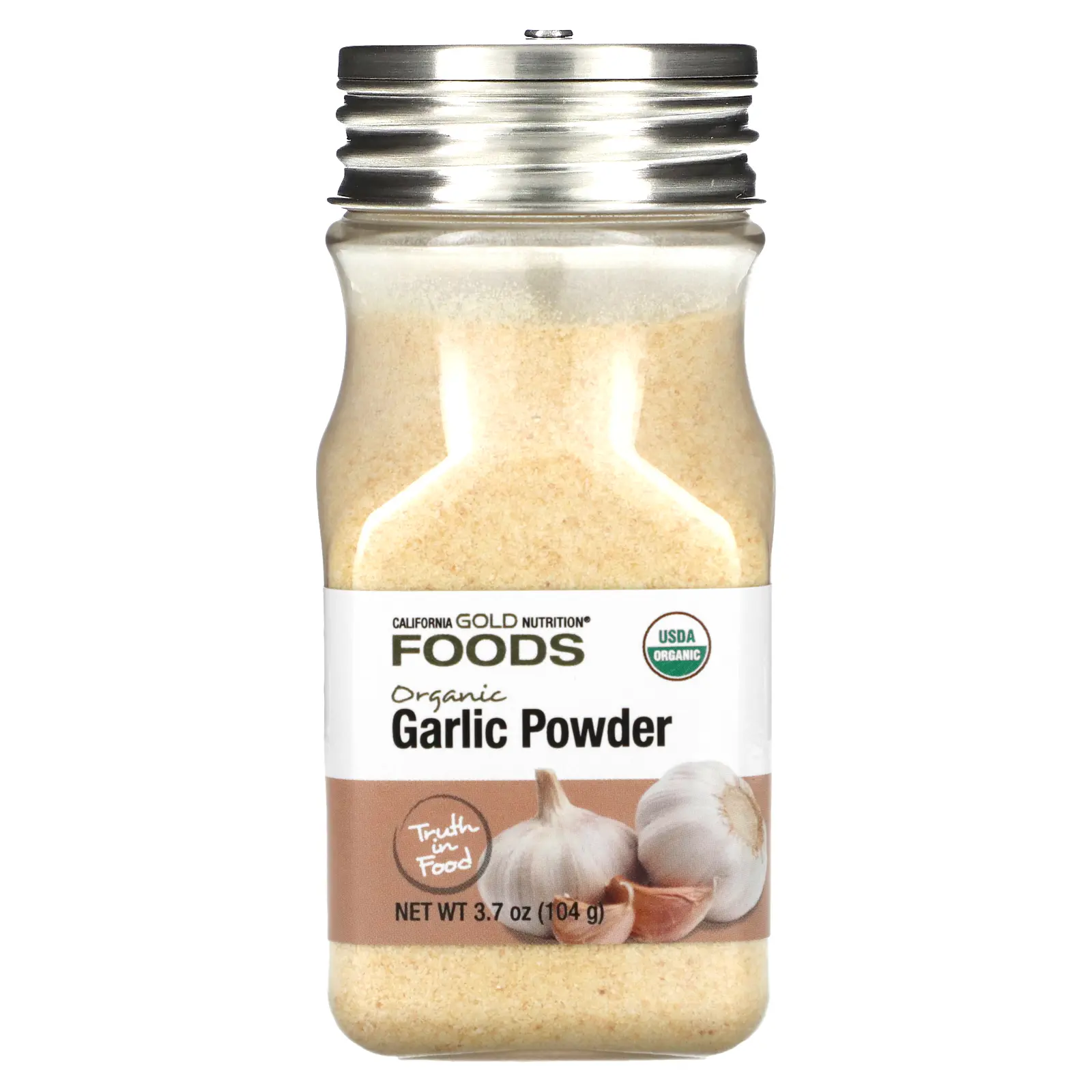 California Gold Nutrition Foods, Organic Garlic Powder, 3.7 oz (104 g)