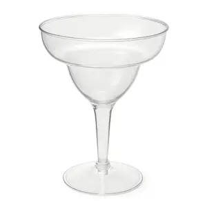 Clear Plastic Margarita Glass Set - 11oz, 20 Pack