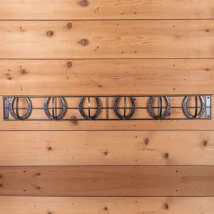 Easy-Up Pro Mountable Horseshoe 6 Hook Rack