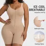 SHECURVE #Livestream Easyslide Bathroom Friendly Shapewear for Women Cooling Seamless Zip-Up Faja Tummy Control Butt Lift Full Body Shaper with Breathable Mesh Adjustable Straps for New Mums & Postpartum