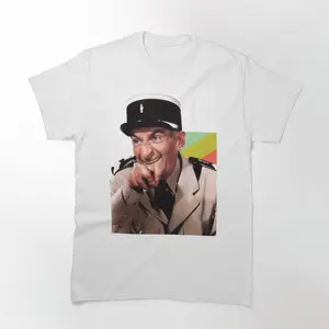 Louis De Funes Grimace T-Shirt Tribute to French Comedian Louis De Funes Perfect for Classic Comedy Fans Fun and Nostalgic Design