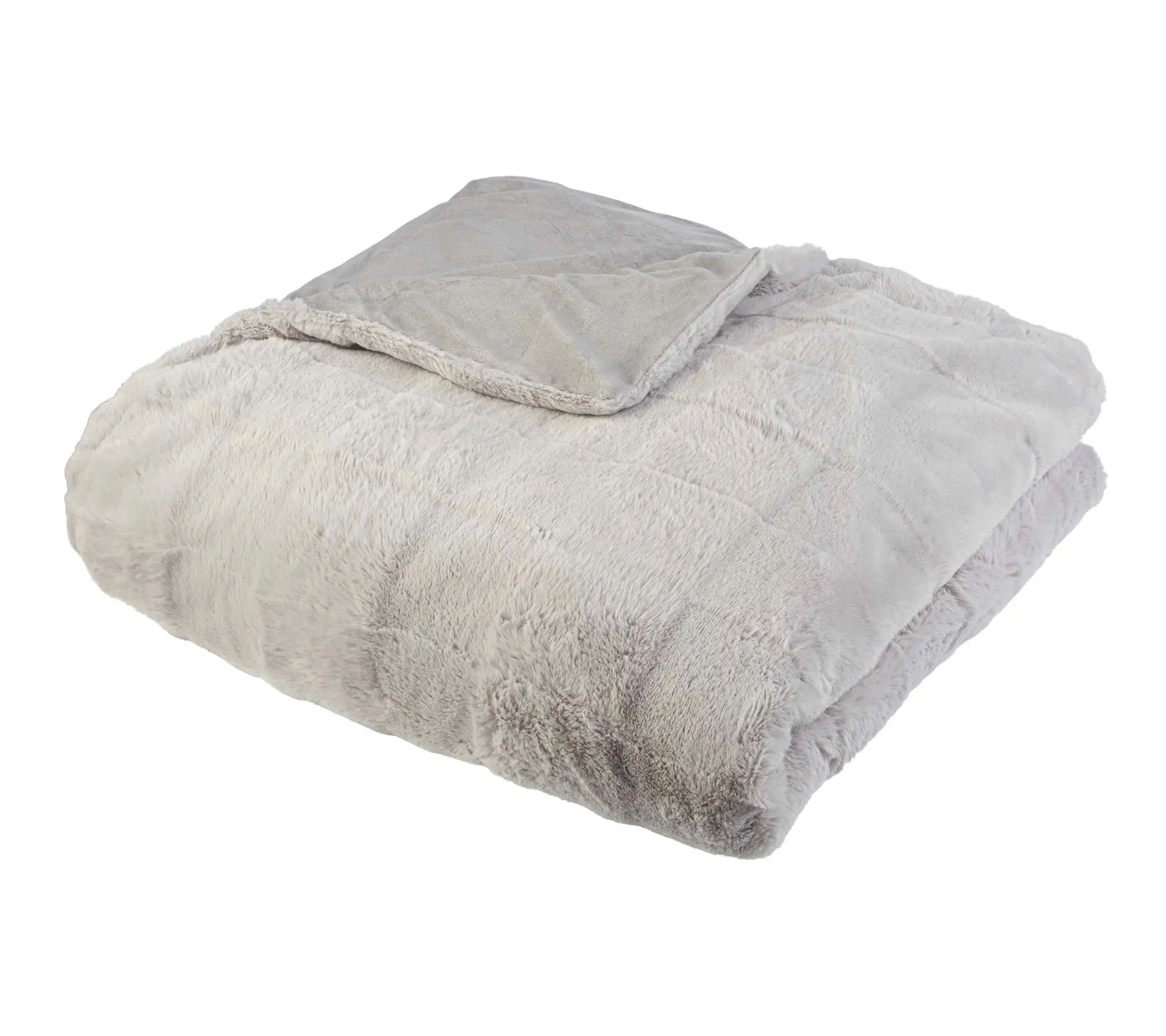 Lavish Home Faux Fur Blanket Queen Throw Blanket