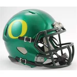 OREGON Half-Scale Mini Replica Collectible Helmet - Official Decals, Official Colors, Sports Collectibles Accessory