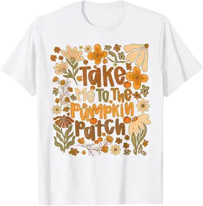 Take Me to The Pumpkin Patch Boho Floral Thanksgiving Fall T-Shirt - Judithca Shop 72B0FLJH2MY2
