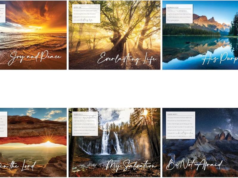 Be Not Afraid Bible Verse Wall Calendar 2025 - Christian Wall Calendar