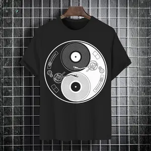 Men's Music Soothes My Soul Print Cotton Casual T-Shirt