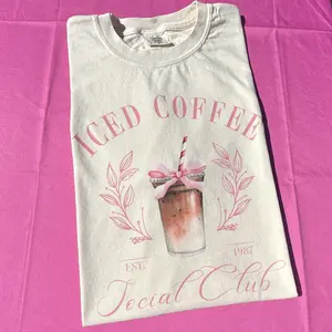 Iced Coffee Social Club Comfort Colors T-Shirt 'NLB'