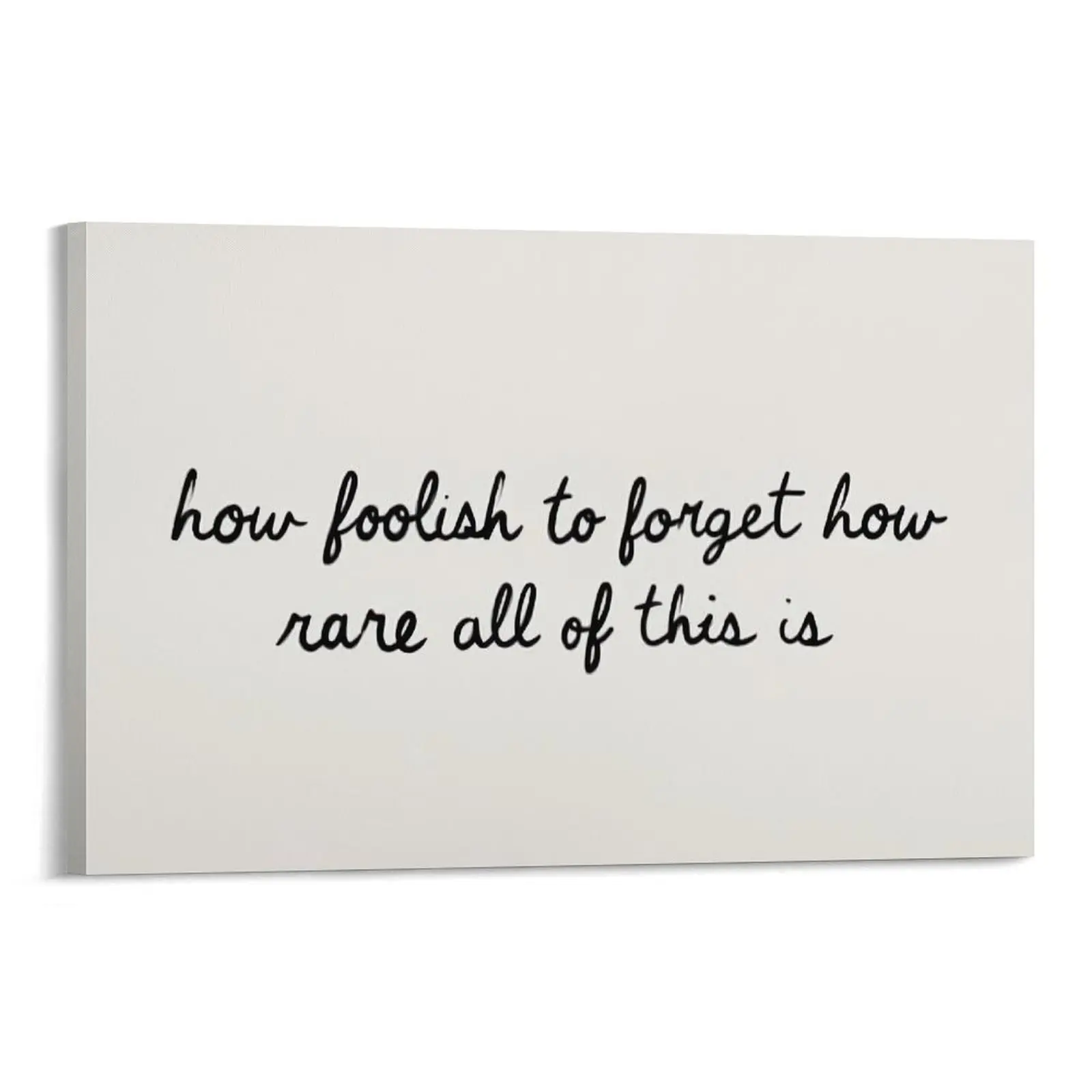 Minimalist "How Foolish to Forget" Inspirational Artistic Quote Poster, Wall Artwork, Home Decor, Ideal Gift for Home Supplies Enthusiasts