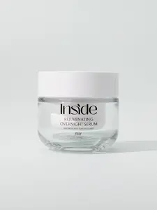 Inside Skincare Rejuvenating Overnight Serum with Rose Essential Oil & Rosehip CO2 Extract for Mature Skin 50G