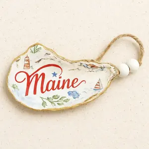 Maine Oyster Shell Ornament