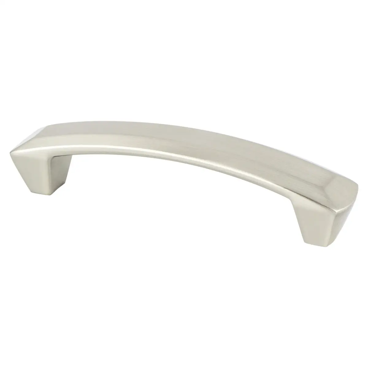 212 MAIN Berenson 4072-1BPN-P 96 mm CC Laura Door Pull, Brushed Nickel Finish, Zinc Base, Simple Look